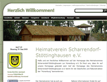 Tablet Screenshot of heimatverein-scharrendorf.de